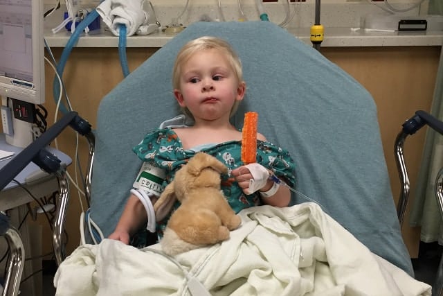 Seeing my child's tiny body in a hospital bed