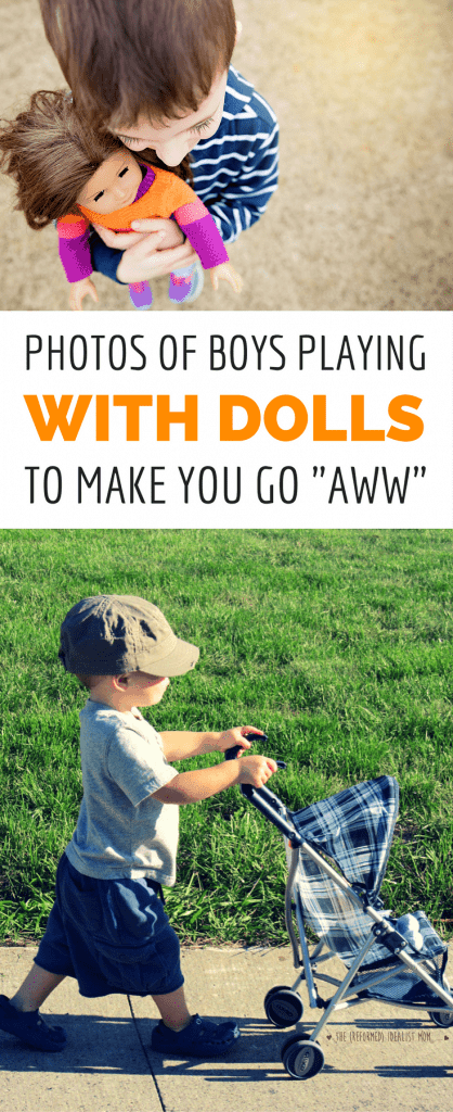35 Photos of Boys Playing With Dolls That Will Make You Go "Awww"