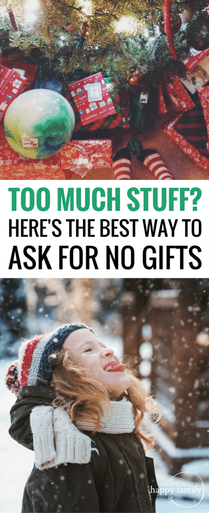 This is the best way to politely request no Christmas gifts this year